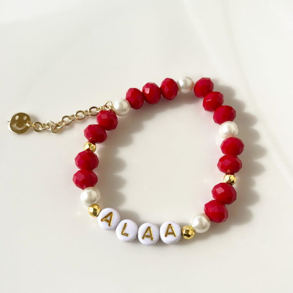 Customizable Names Bracelet | Gold Plated | Crystal