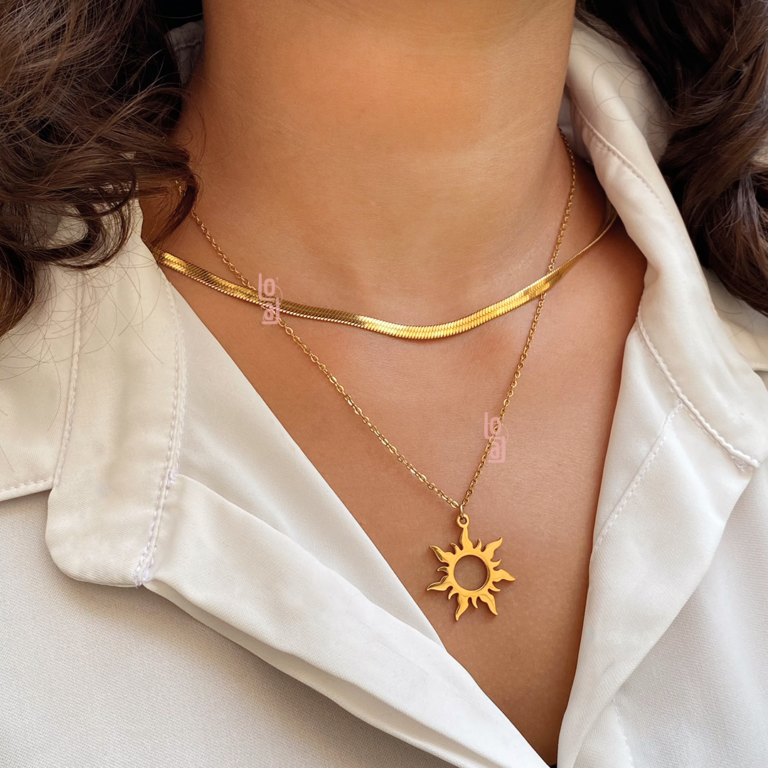 Sun Necklace | Gold Plated | Rabunzel - Image 2