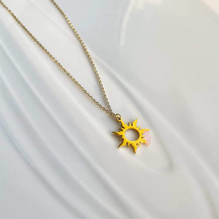 Sun Necklace | Gold Plated | Rabunzel - Image 3