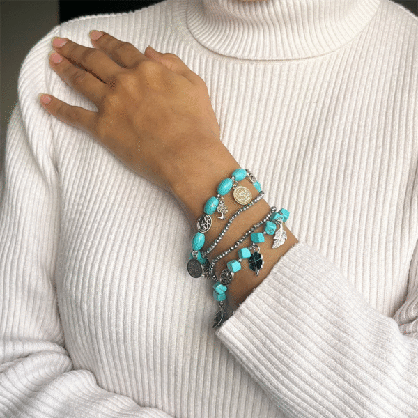 Dark Cyan Bracelet l Stainless - Image 3
