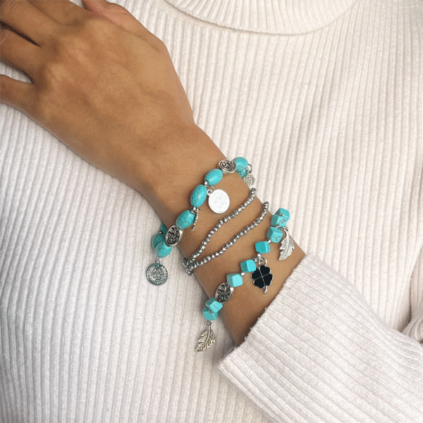 Dark Cyan Bracelet l Stainless - Image 2
