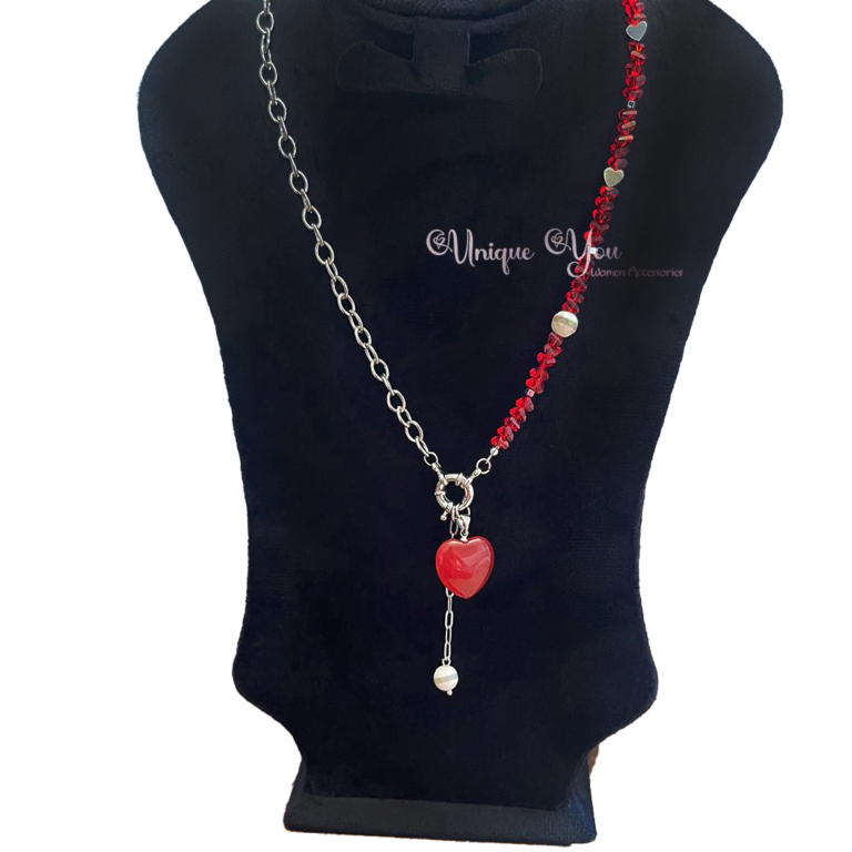 Red | Crystal | Stainless | Necklace