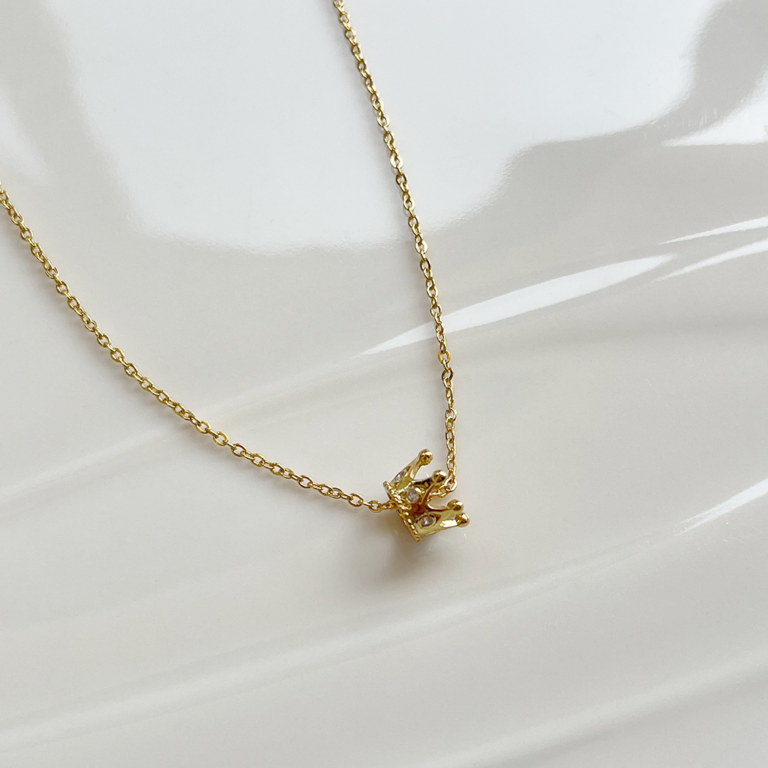 Crown Necklace | Gold Plated