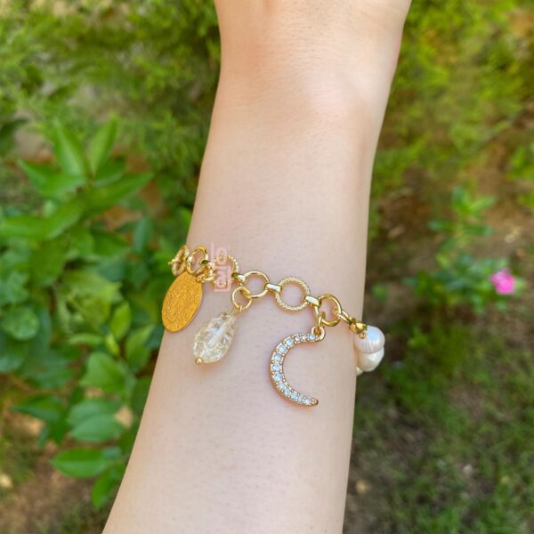 Natural Rocks | Crystal | Bracelet | Gold Plated - Image 6